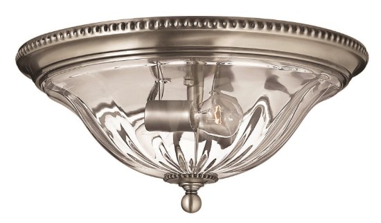 Picture of 60w Foyer Cambridge MED Clear Optic Pewter Flush Mount