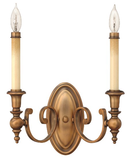 Foto para 60w Sconce Yorktown CAND Brushed Bronze Two Light Sconce