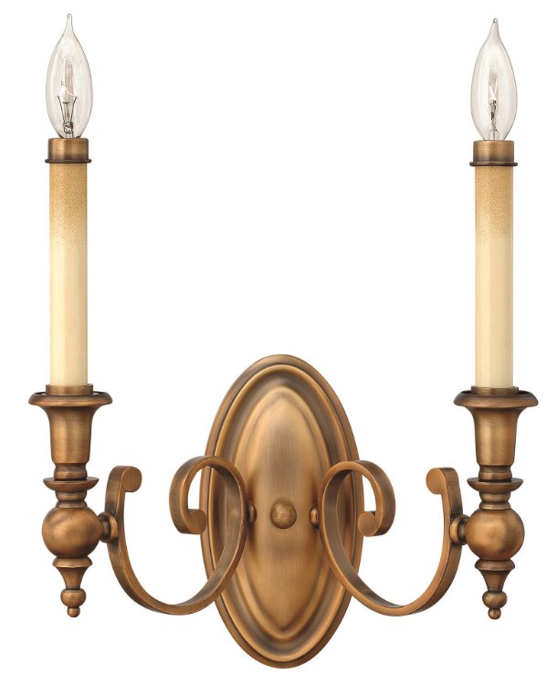 Foto para 60w Sconce Yorktown CAND Brushed Bronze Two Light Sconce