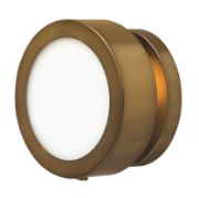 Foto para 60w Sconce Mercer CAND Etched Opal Heritage Brass