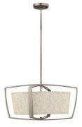 Foto para 100w Chandelier Blakely MED Brushed Nickel Stem Hung Foyer