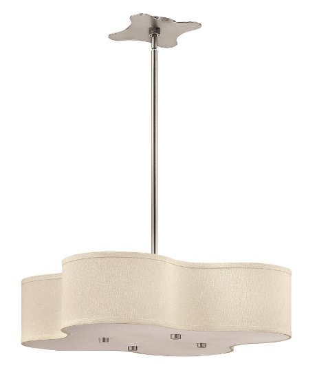 Foto para 75w Foyer Cirrus MED Brushed Nickel Stem Hung