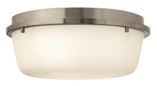 Foto para 60w Foyer Turner MED Etched Opal Brushed Nickel Flush Mount