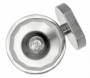 Picture of 60w Mini-Pendant Meridian G-9 Thick Faceted Clear Inside Etched Brushed Nickel