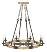 Foto para 60w Foyer Wyatt CAND Iron Rust Single Tier Foyer