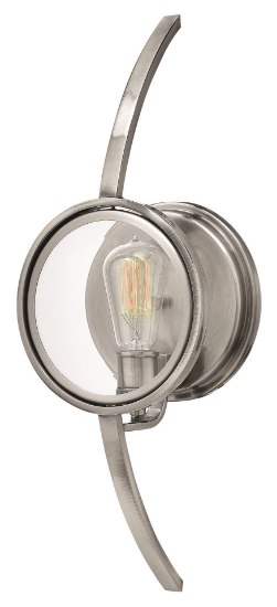 Picture of 100w Sconce Fulham MED Clear Beveled Polished Antique Nickel