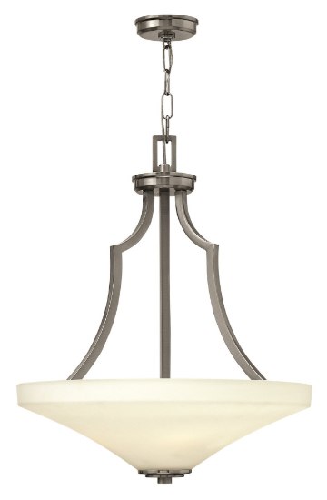 Picture of 100w Foyer Spencer MED Etched Opal Brushed Nickel Inverted Pendant