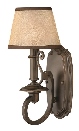 Foto para 60w Sconce Plymouth CAND Olde Bronze