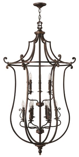 Foto para 60w Chandelier Plymouth CAND Olde Bronze Two Tier