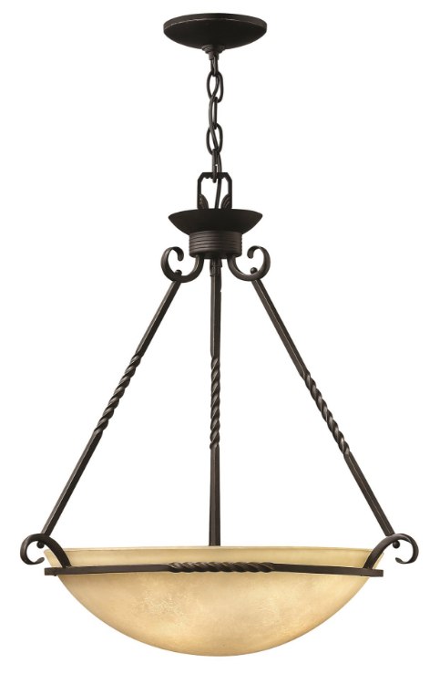 Foto para 48w Foyer Casa LED Antique Scavo Olde Black Large Pendant Foyer