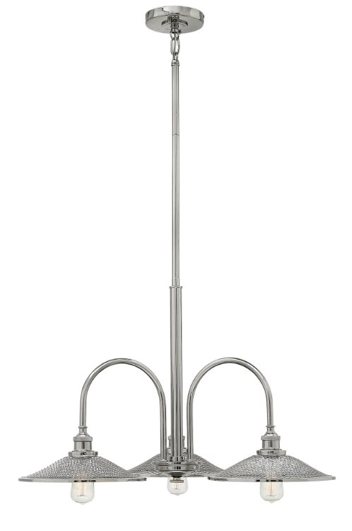 Picture of 60w Chandelier Rigby MED Polished Nickel Three Light Downlight