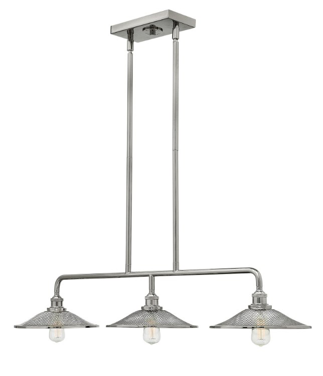 Picture of 60w Chandelier Rigby MED Polished Nickel Stem Hung Linear