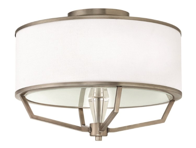 Picture of 100w Foyer Larchmere MED English Nickel Semi-flush Mount