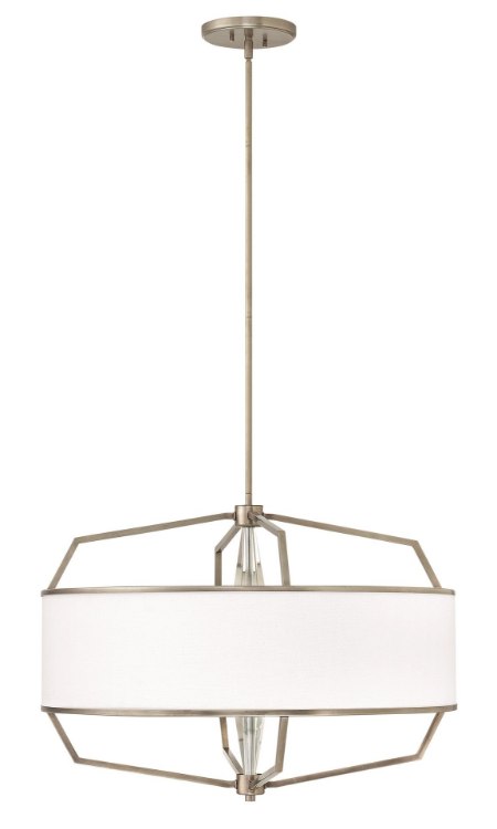 Foto para 100w Chandelier Larchmere MED English Nickel Stem Hung Pendant
