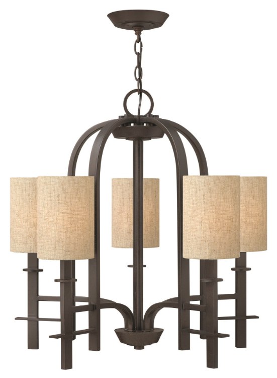 Picture of 60w Chandelier Sloan CAND Regency Bronze Single Tier