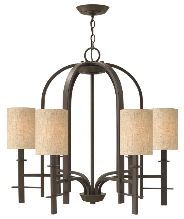 Picture of 60w Chandelier Sloan CAND Regency Bronze Single Tier