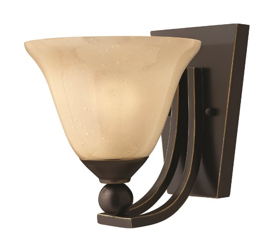 Picture of 100w Sconce Bolla MED Light Amber Seedy Olde Bronze