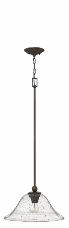 Foto para 100w Pendant Bolla MED Clear Seedy Olde Bronze