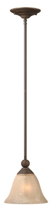 Foto para 100w Mini-Pendant Bolla MED Light Amber Seedy Olde Bronze