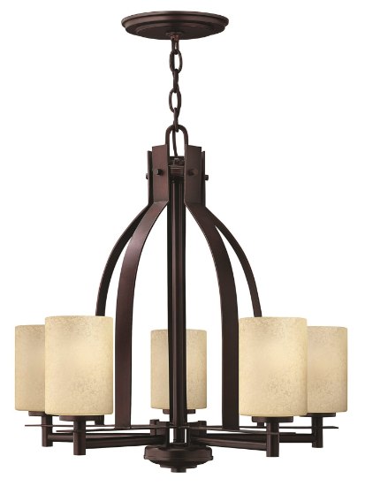 Foto para 100w Chandelier Stowe MED Antique Light Scavo Metro Copper Single Tier Foyer