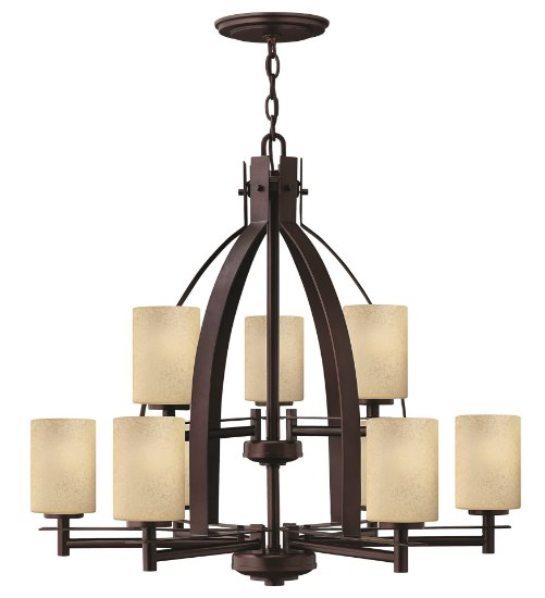 Picture of 75w Chandelier Stowe MED Antique Light Scavo Metro Copper Two Tier Foyer