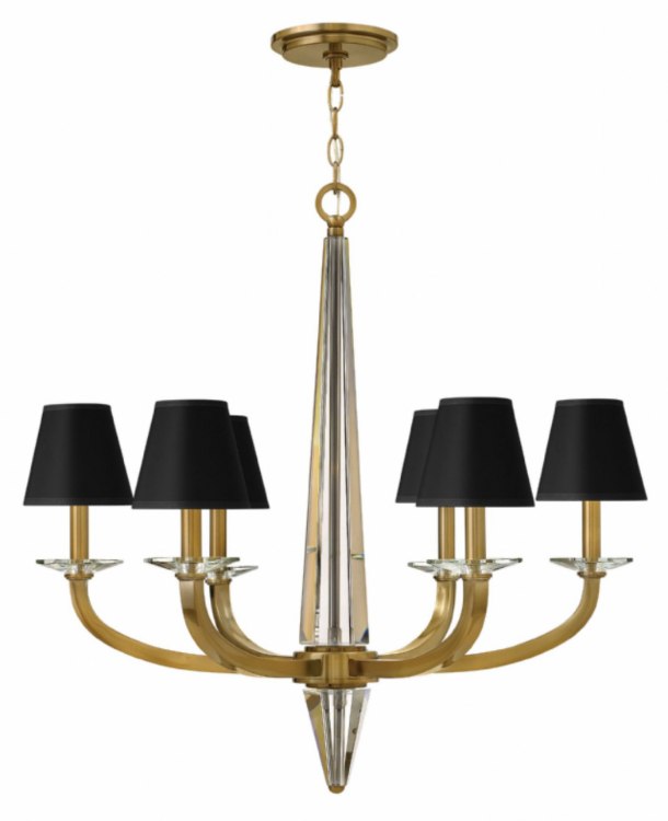 Picture of 60w Chandelier Ascher CAND Brushed Caramel Single Tier Foyer