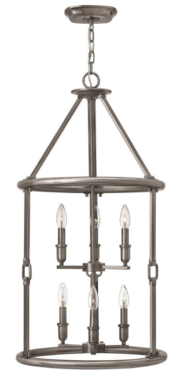 Picture of 60w Foyer Dakota CAND Polished Antique Nickel Two Tier Foyer
