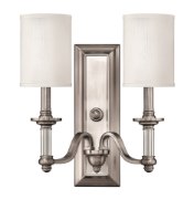 Foto para 60w Sconce Sussex CAND Brushed Nickel Two Light Sconce