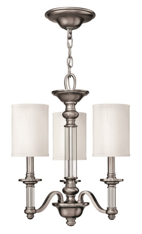 Foto para 60w Chandelier Sussex CAND Brushed Nickel Three Light