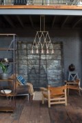 Foto para 60w Chandelier Gatsby MED Clear Heritage Brass Stem Hung Linear