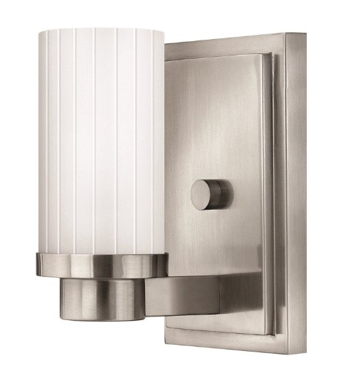 Picture of 100w Sconce Midtown MED Multi-Faceted Etched Brushed Nickel