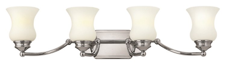 Foto para 100w Bath Constance MED Etched Opal Chrome Bath Four Light