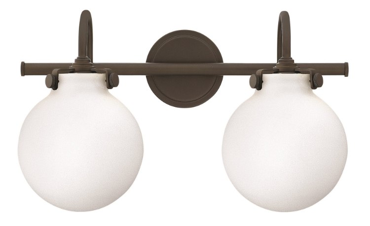 Foto para 100w Bath Congress MED Etched Opal Oil Rubbed Bronze Bath Two Light