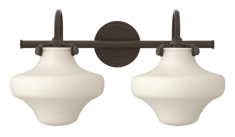 Foto para 100w Bath Congress MED Etched Opal Oil Rubbed Bronze Bath Two Light