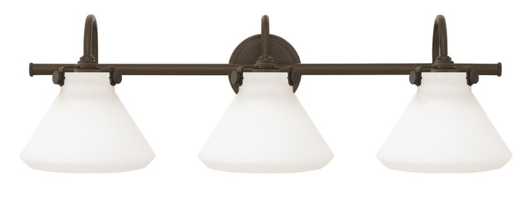 Foto para 100w Bath Congress MED Etched Opal Oil Rubbed Bronze Bath Three Light