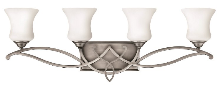 Picture of 15w Bath Brooke LED Etched Opal Antique Nickel Bath Four Light