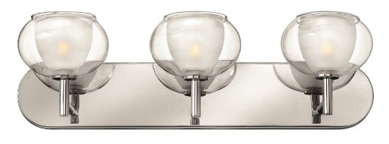 Picture of 60w Bath Katia G-9 Clear and Etched Chrome Bath Three Light