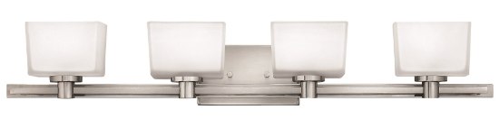 Picture of 60w Bath Taylor G-9 Etched White Brushed Nickel Bath Four Light