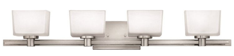 Picture of 60w Bath Taylor G-9 Etched White Brushed Nickel Bath Four Light