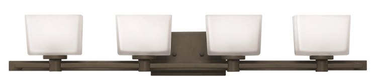 Foto para 4.5w Bath Taylor G9 LED Etched White Buckeye Bronze Bath Four Light