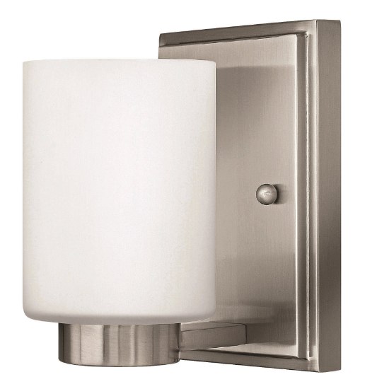 Picture of 5w Bath Miley G9 LED White Etched Brushed Nickel Bath Sconce