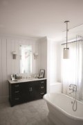 Picture of 4.5w Bath Lanza G9 LED Etched Opal Antique Nickel Bath Sconce