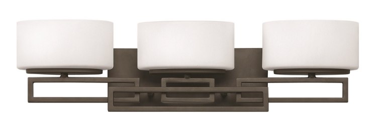 Picture of 60w Bath Lanza G-9 Etched Opal Buckeye Bronze Bath Three Light
