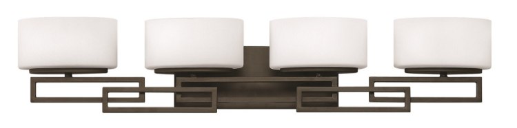 Picture of 60w Bath Lanza G-9 Etched Opal Buckeye Bronze Bath Four Light