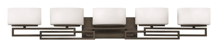 Picture of 60w Bath Lanza G-9 Etched Opal Buckeye Bronze Bath Five Light