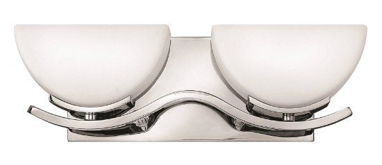 Picture of 60w Bath Verve G-9 Etched Opal Chrome Bath Two Light