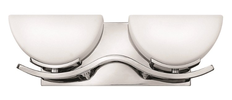 Foto para 4.5w Bath Verve G9 LED Etched Opal Chrome Bath Two Light