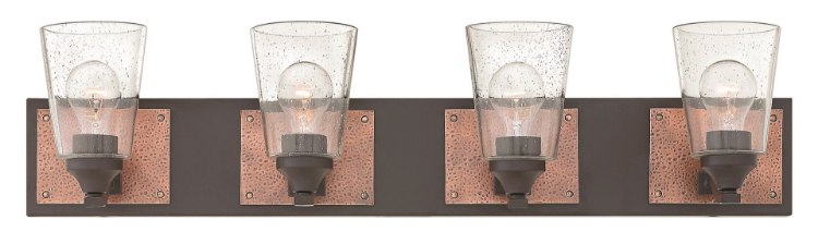 Foto para 100w Bath Jackson MED Clear Seedy Buckeye Bronze Bath Four Light