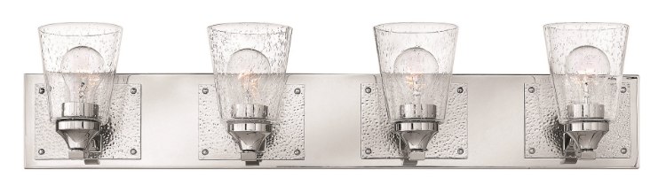 Foto para 100w Bath Jackson MED Clear Seedy Polished Nickel Bath Four Light