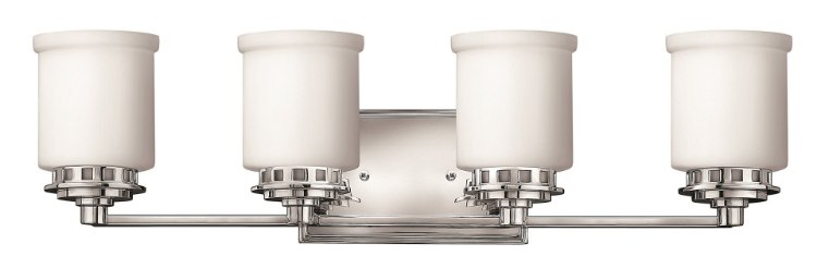 Foto para 100w Bath Ashley MED Etched Opal Chrome Bath Four Light